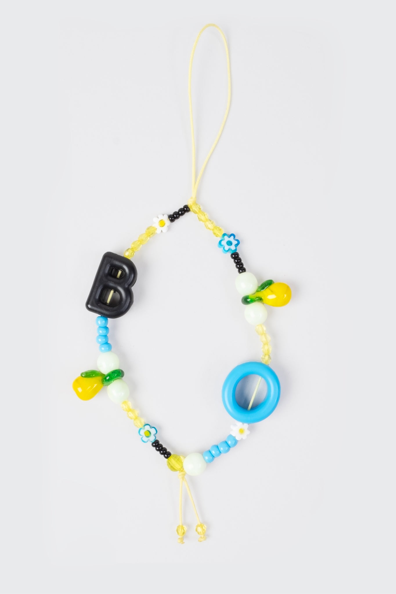 bag charm bead lemon