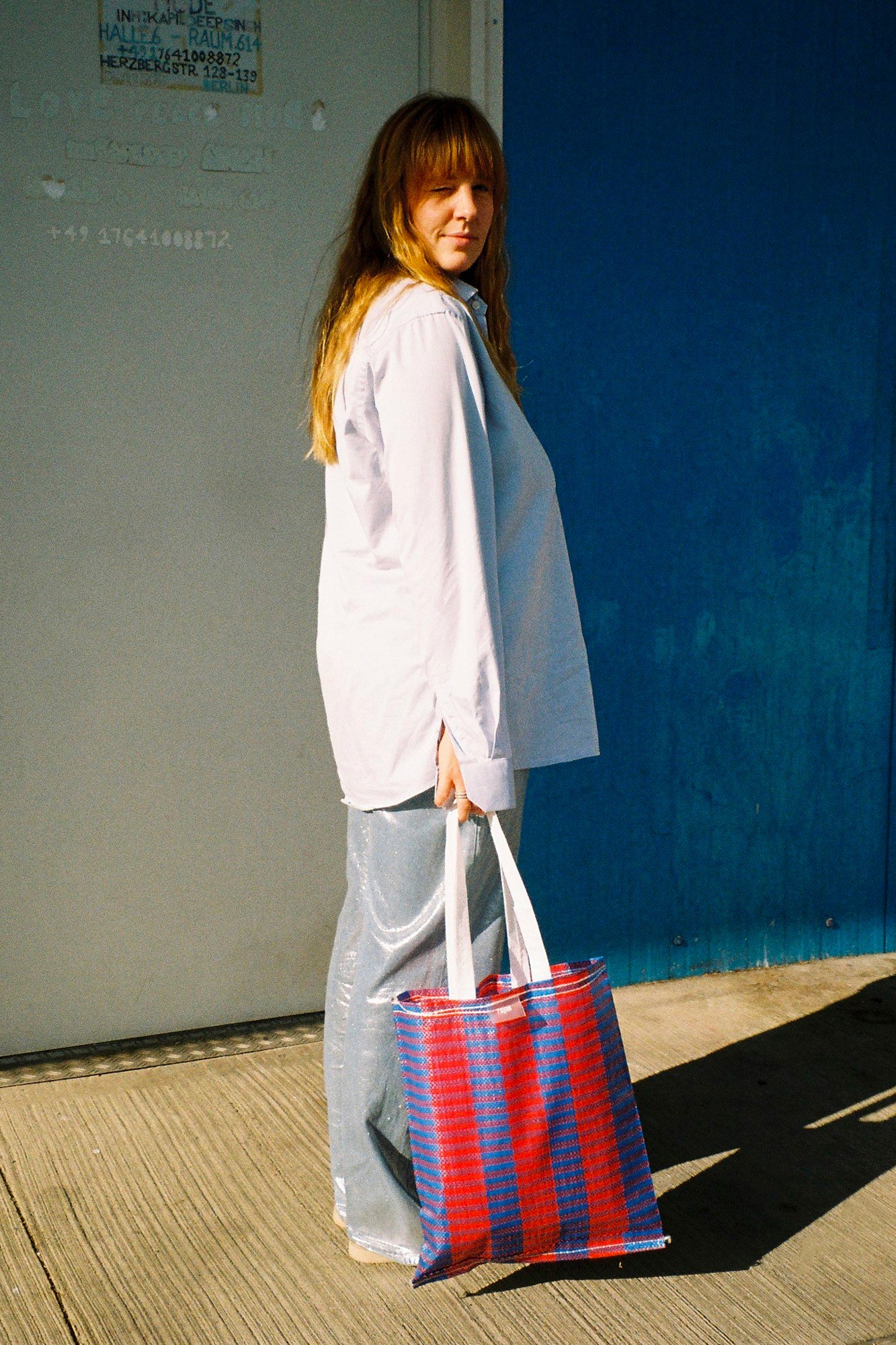 Azul Rojo Tragetasche